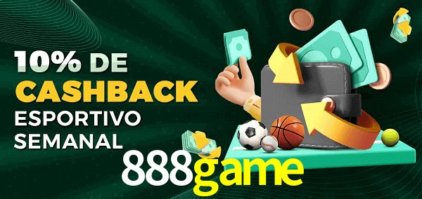 10% de bônus de cashback na 888game